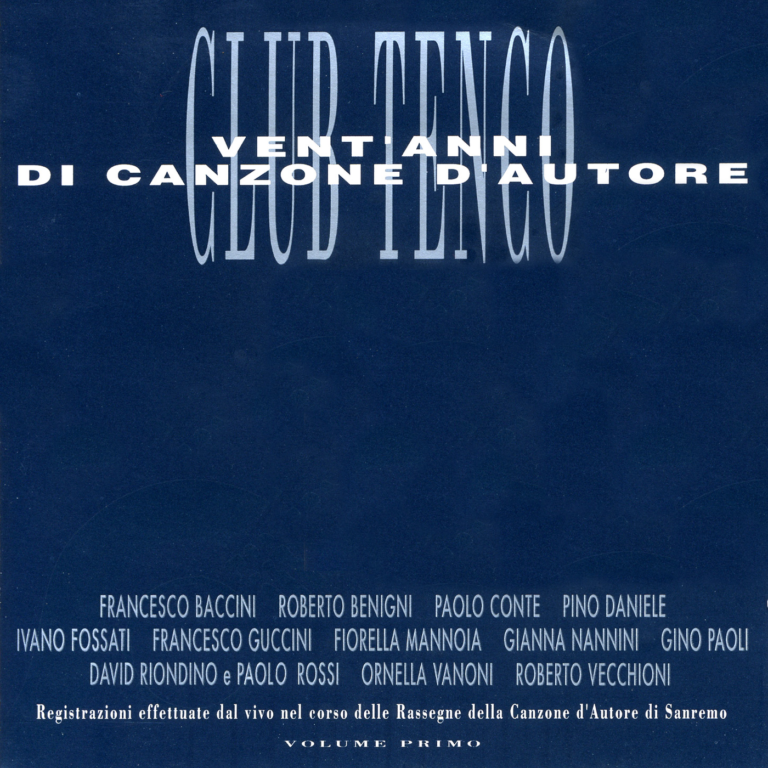 DDCT299102001-2 Club Tenco. Vent'anni di canzone d'autore. Volume 1. I Dischi del Club Tenco